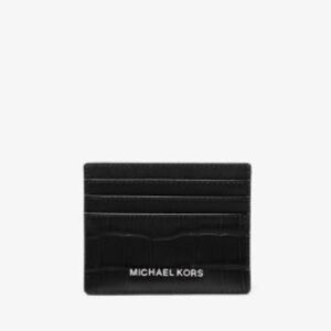 NWT Michael Kors crocodile tall card case